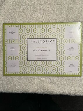 TableTopics "Family Edition" Paper Placemats Set of 24